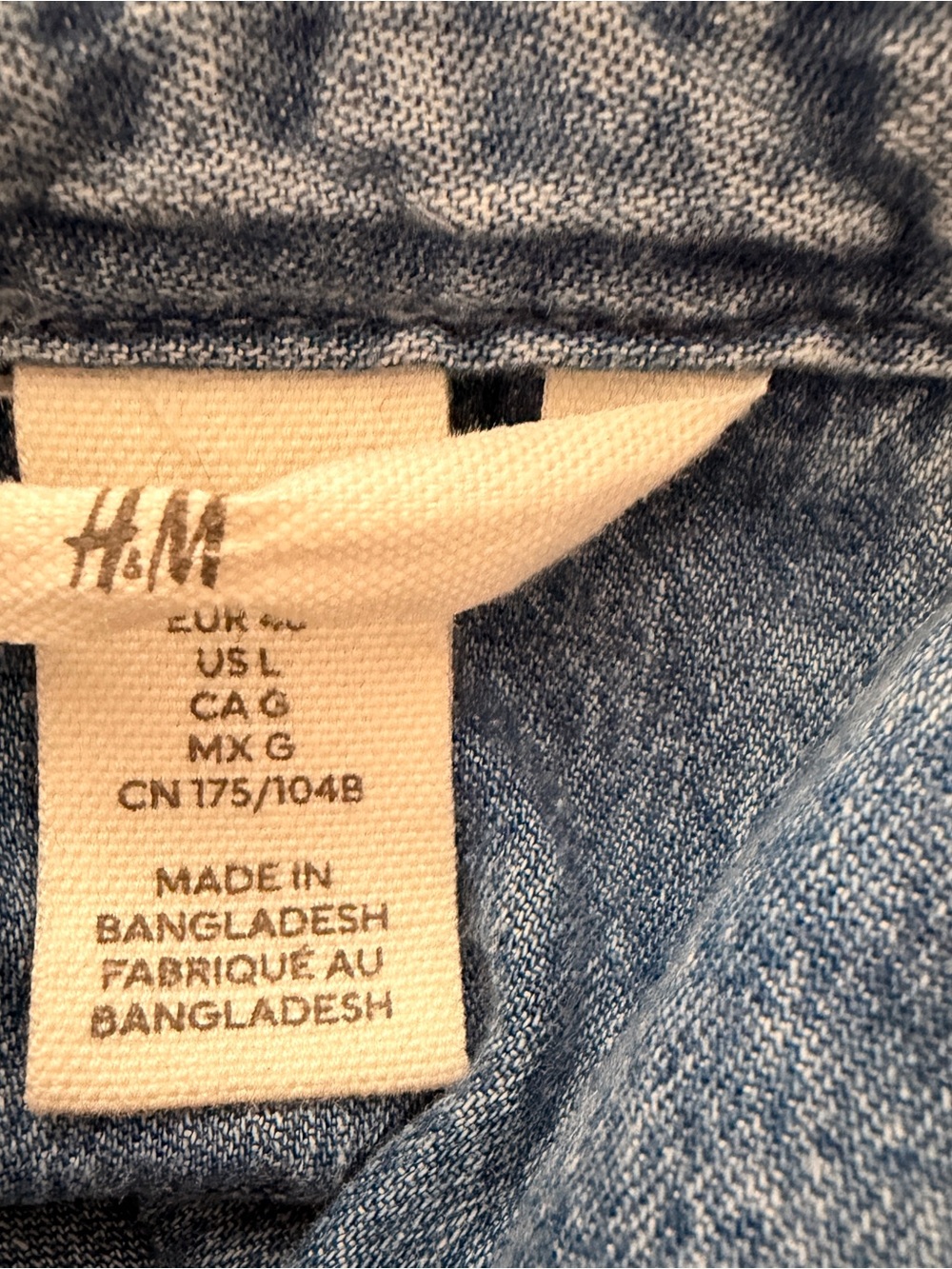 H&M Denim button top - Picture 6 of 7